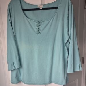 Women's Light Aqua Top